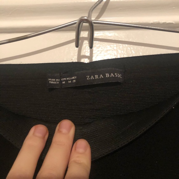 Zara Black Structured Leggings - Picture 2 of 3